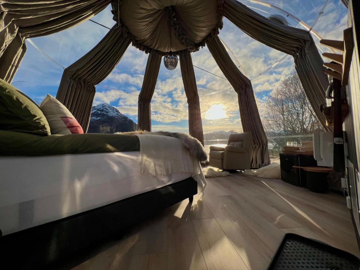 Lofoten Glampingdome Myrland المظهر الخارجي الصورة