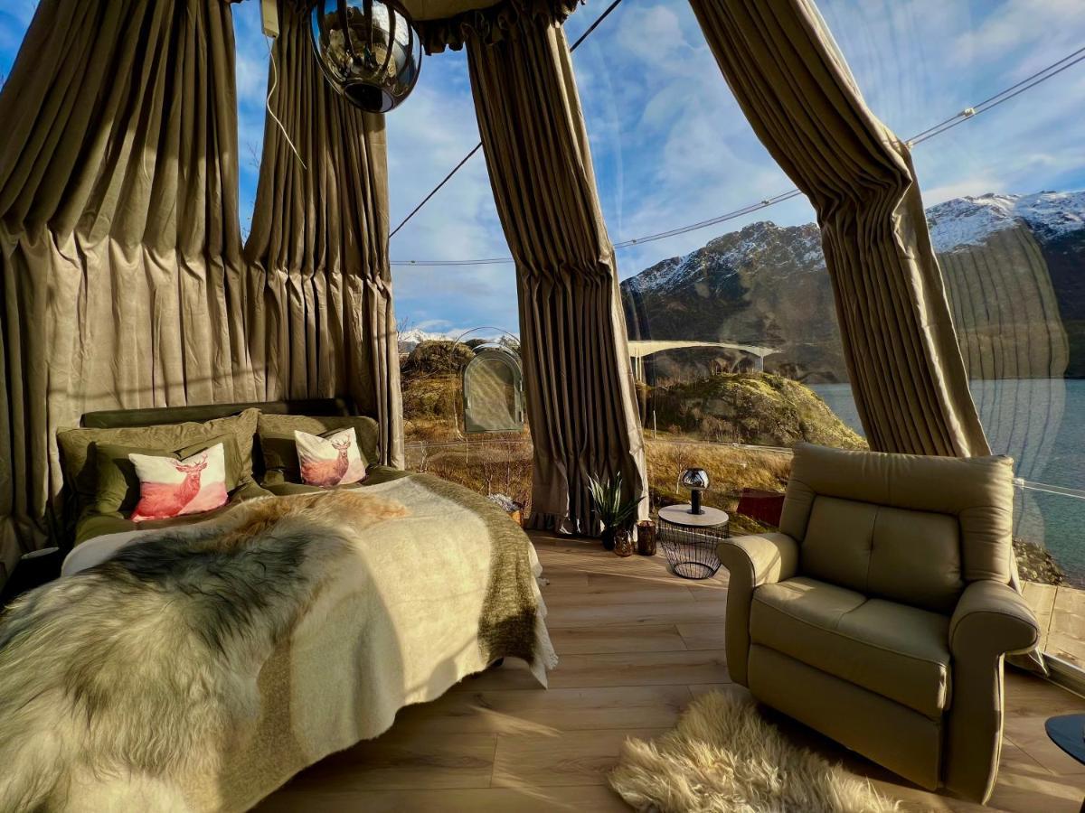 Lofoten Glampingdome Myrland المظهر الخارجي الصورة