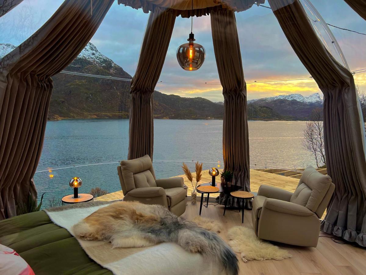 Lofoten Glampingdome Myrland المظهر الخارجي الصورة