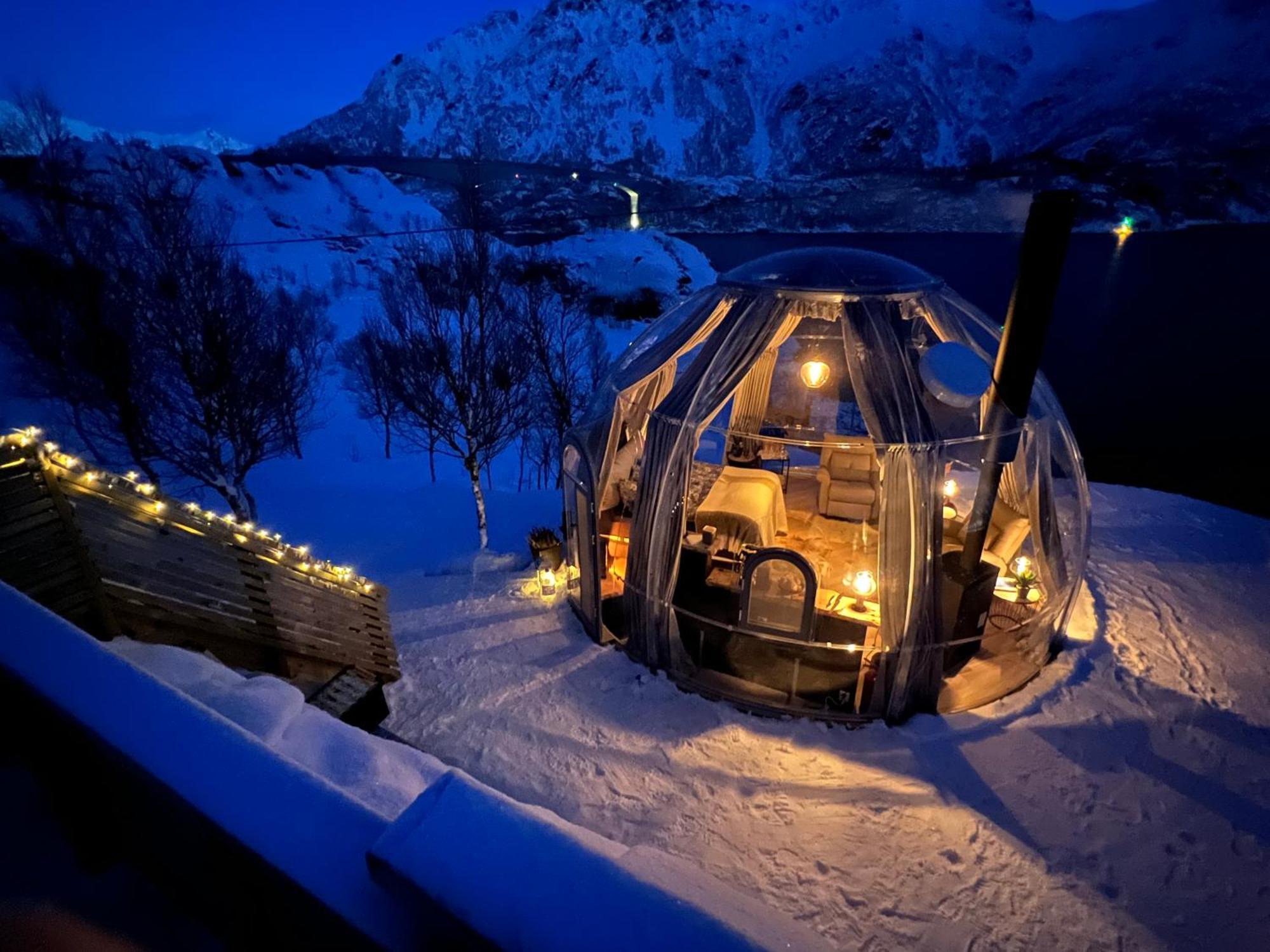 Lofoten Glampingdome Myrland المظهر الخارجي الصورة