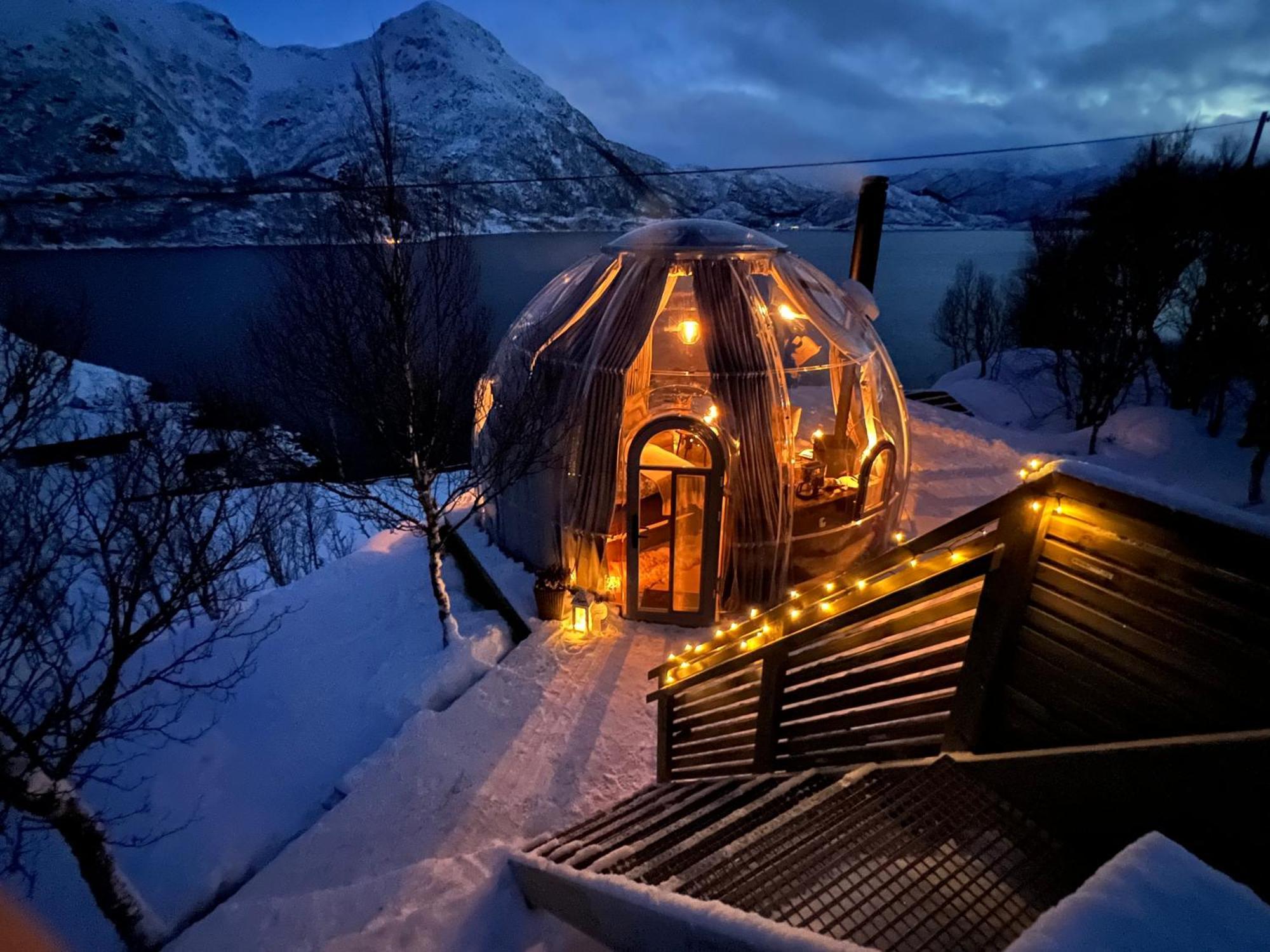 Lofoten Glampingdome Myrland المظهر الخارجي الصورة