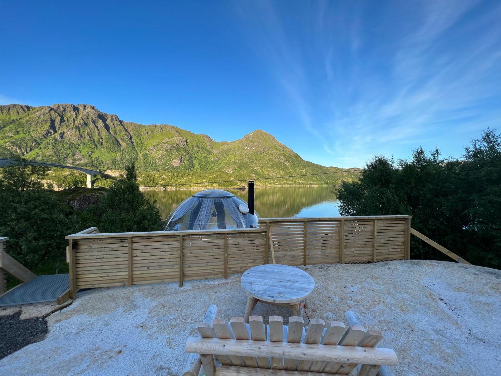 Lofoten Glampingdome Myrland المظهر الخارجي الصورة
