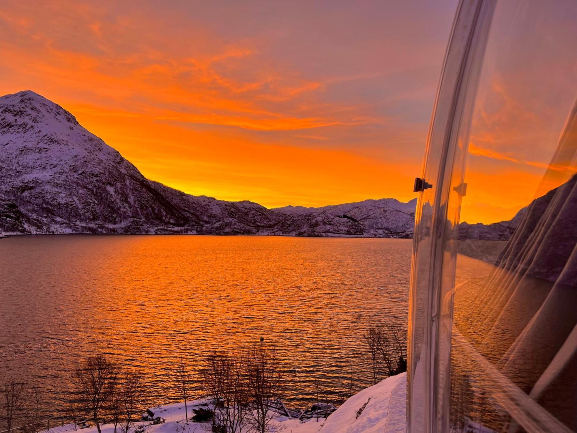 Lofoten Glampingdome Myrland المظهر الخارجي الصورة